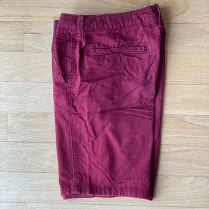 HOLLISTER FLAT FRONT CHINO SHORT 9"